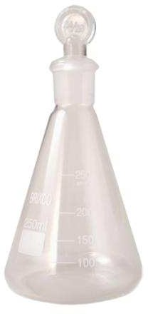 Erlenmeyer con Tapón de Vidrio